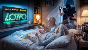 Ein Schlafzimmer im Lotto-Fieber